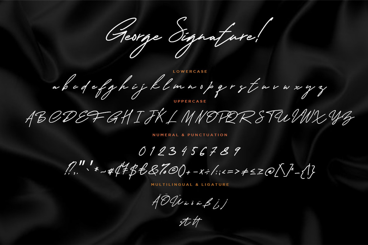George Signature Wedding Font preview 7