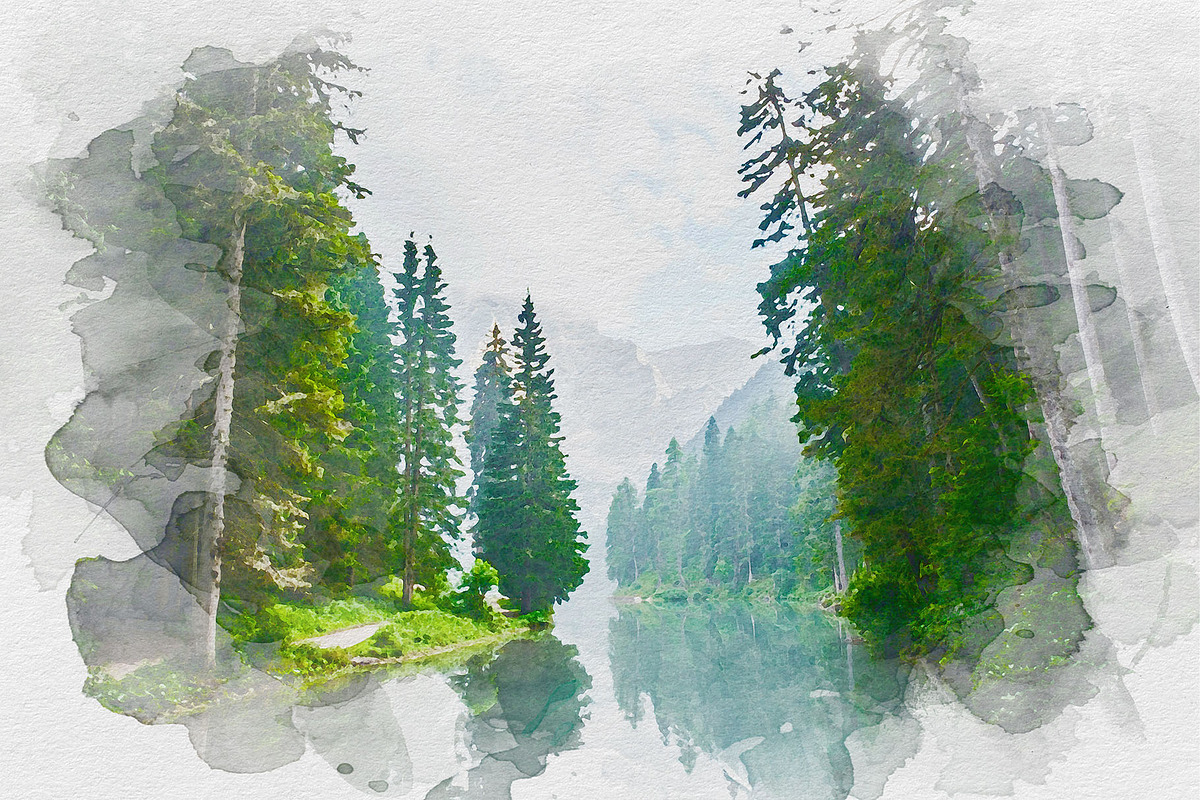 Watercolor Painting Effect, a Layer Style Add-On by Shyeno (Photo 8 of 9)
