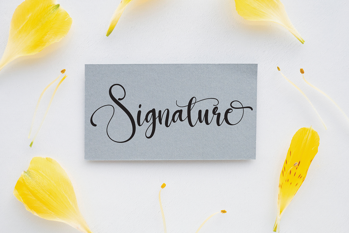 Strong Signature | Script Font, a Script Font by Scratchones (Photo 4 of 6)