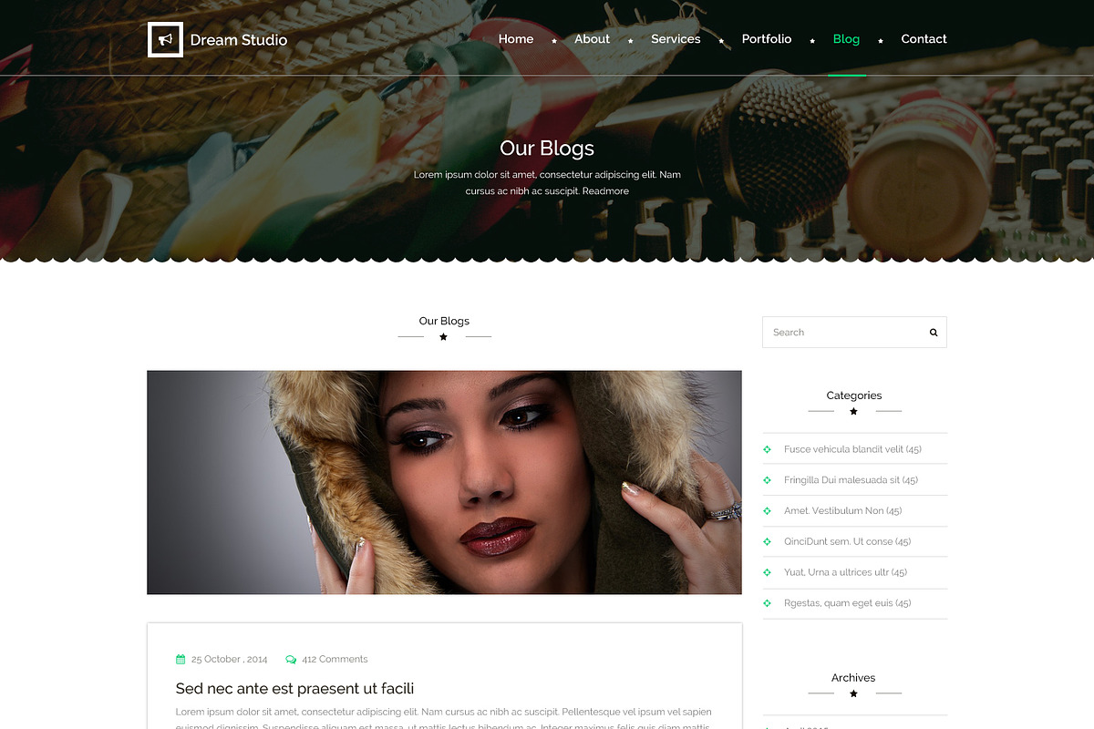 Dream Studio PSD Website Template, a Websites & App Template by WebbyTemplates (Photo 7 of 8)