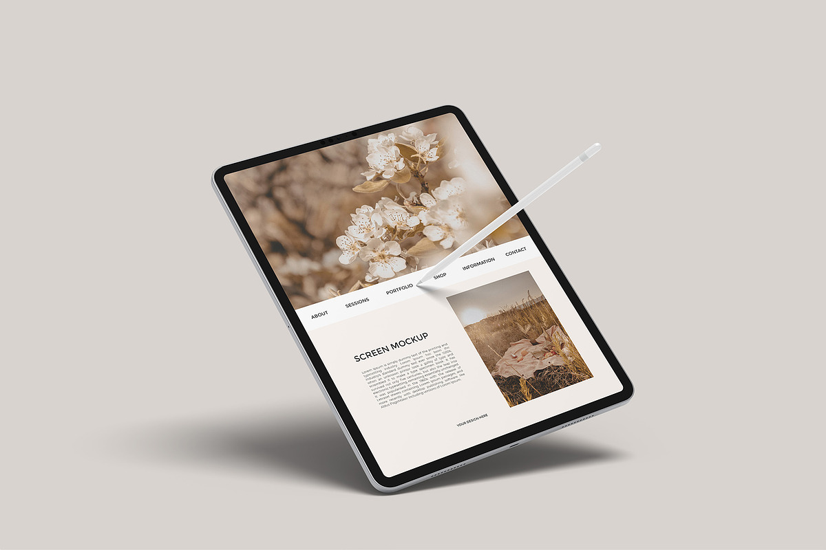 iPad Pro Mockup, an iPad Mockup by graphicpages (Photo 12 of 17)