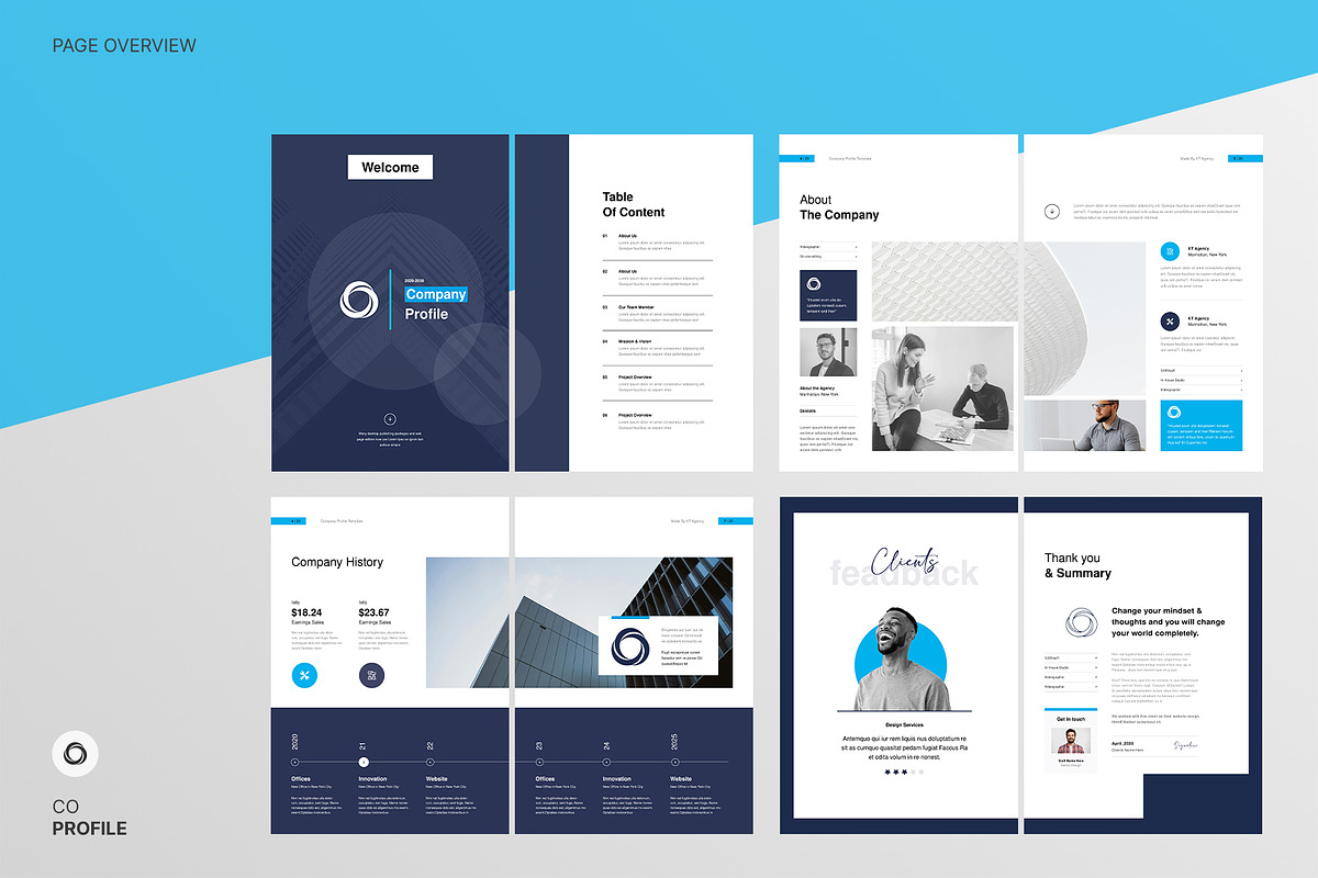 Company Profile | CANVA, a Brochure Template by KreateTribe (Photo 9 of 11)