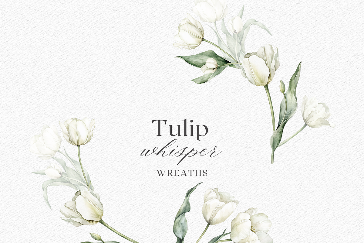 Tulip Whisper - Watercolor Clipart, an Illustration by ThaismotaCreativeCo (Photo 6 of 10)