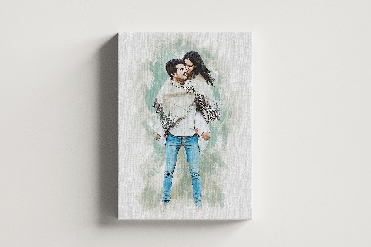 Watercolors Couple's Dreamy Painting, an Action Add-On by MRI STUDIO (Photo 5 of 26)