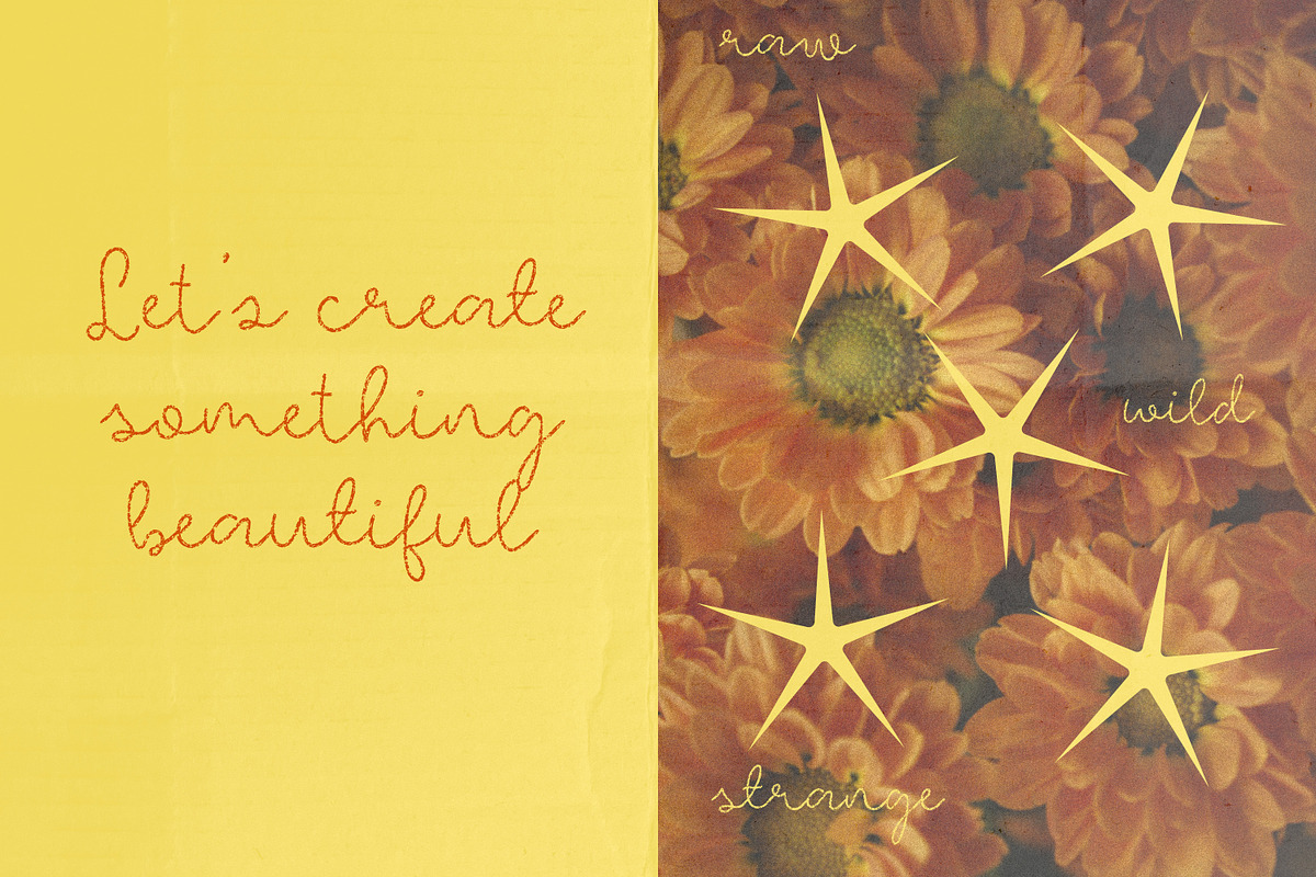Perfect Stranger Raw Textured Font, a Script Font by AnMark (Photo 11 of 11)