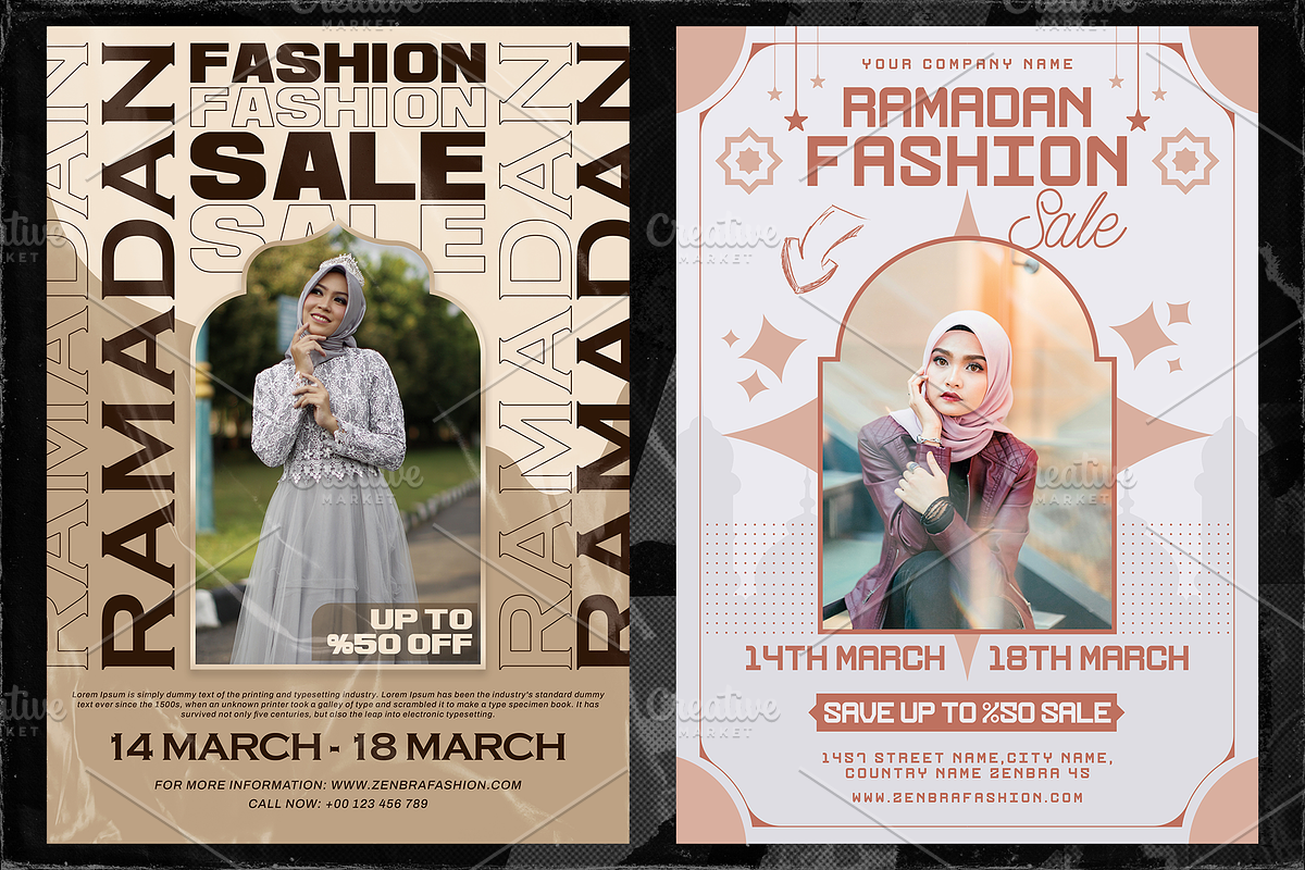 6 Ramadan Flyer Template A4, a Flyer Template by OnurDemircan (Photo 2 of 5)