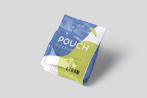 D Handle Stand Up Pouch Mockups