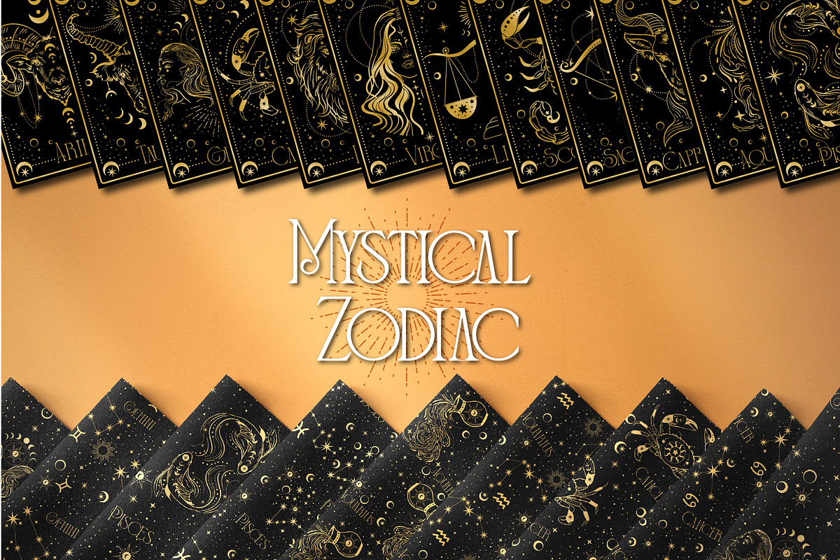 MYSTICAL ZODIAC, a Pattern Graphic by MSNTY STUDIOX (Photo 4 of 28)