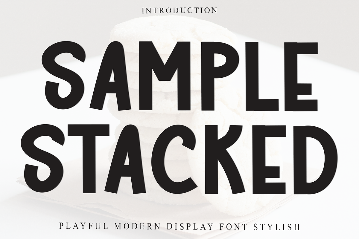 Sample Stacked, a Serif Font by InermediaSTUDIO (Photo 1 of 8)