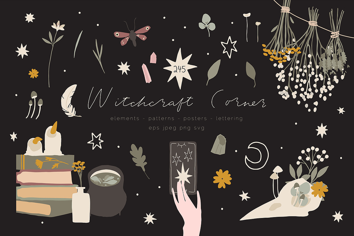 Witchcraft Corner magic illustration, a Decorative Illustration by Cute Atelier (Photo 1 of 12)