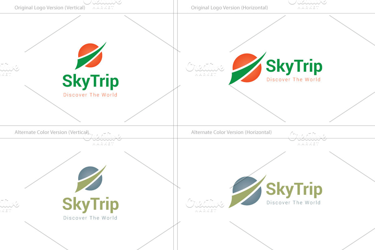 Sky Trip Logo, a Branding & Logo Template by ArtFusion (Photo 4 of 5)