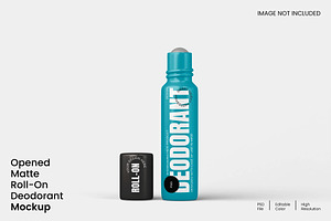 Opened Matte Roll Deodorant Mockup, a Merchandise Mockup by renderstockmarket