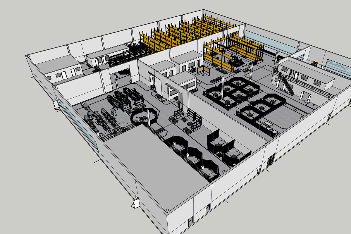 3D Factory Floor Model - Industrial, an Architecture 3D Model by Arthitecture Home (Photo 1 of 3)