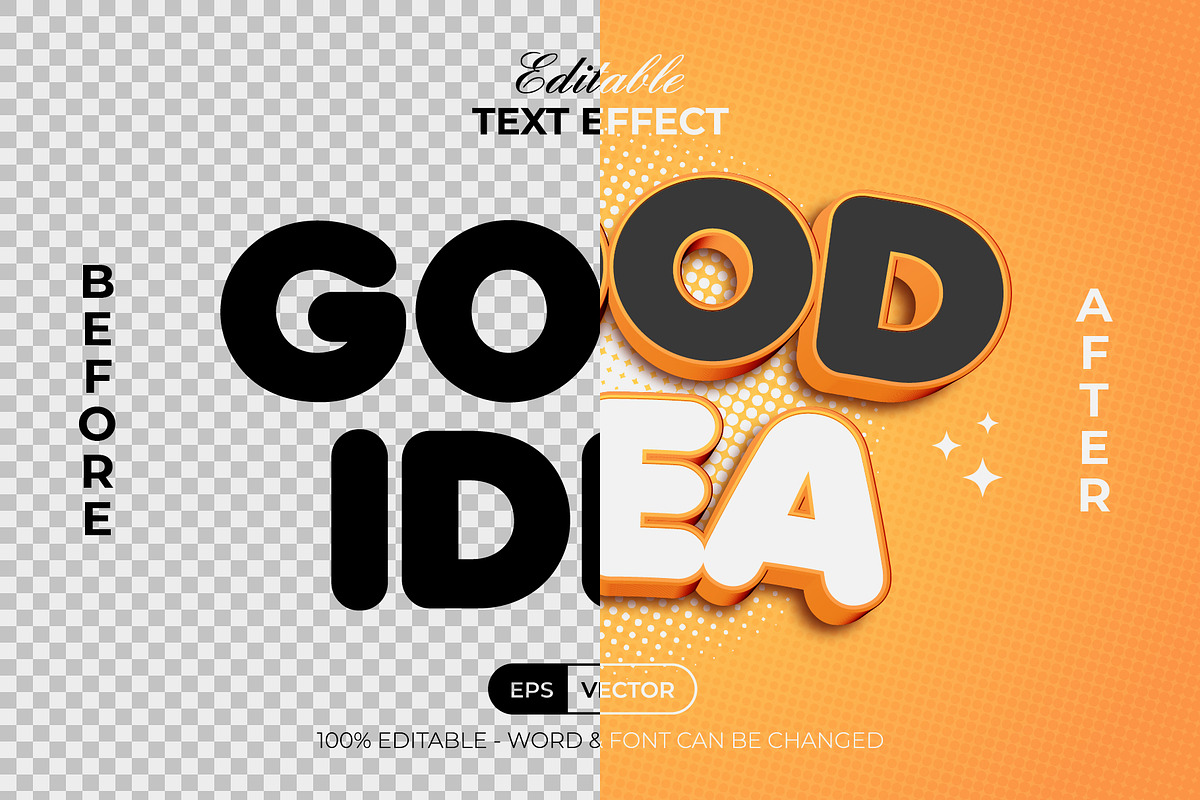 3D Text Effect Curved Style, a Layer Style Add-On by Mockmenot (Photo 2 of 3)