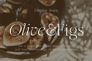 Olive And Figs - Regal Classic Serif