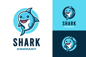 Playful Cute Shark Logo Design, a Branding & Logo Template by funpixel