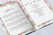 Floral Funeral Program Template, a Brochure Template by retrographix (Thumbnail 3 of 5)