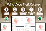 Monthly Budget Spreadsheet – Google, a Templates & Theme by vitalinagerman (Thumbnail 3 of 11)