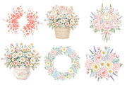 18 Whimsical Spring Flowers Clipart, an Illustration by GatewayDesign (Thumbnail 2 of 5)