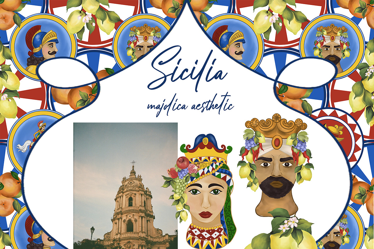 Sicilia. Majolica aesthetic., a Pattern Graphic by ma_i_vi (Photo 3 of 11)