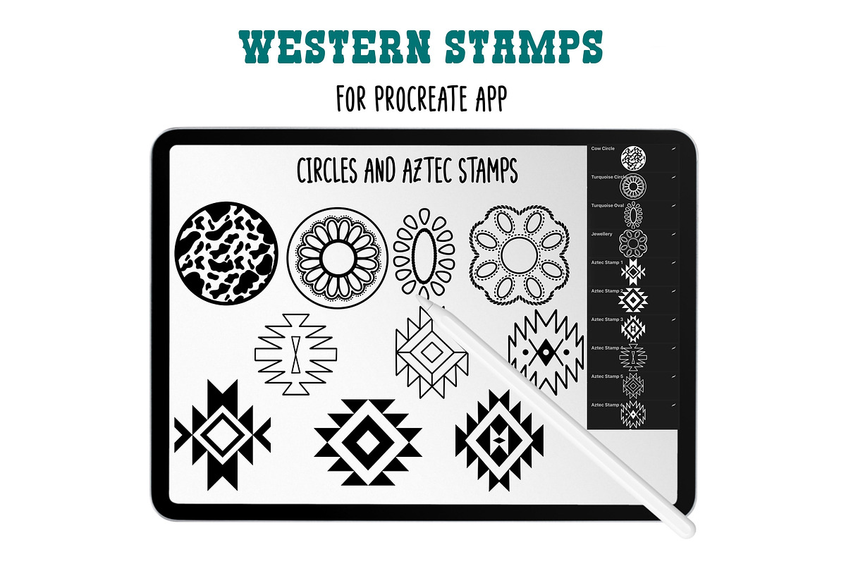Western Procreate Brushes and Stamps, a Brushes & More by Brush Lab (Photo 4 of 8)