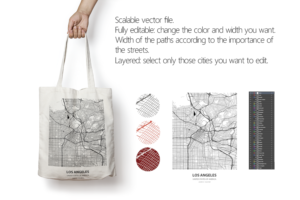 247 City Maps - Bundle, a Transportation Illustration by Cartorical (Photo 2 of 7)