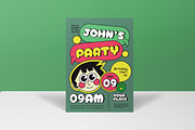 Kids Birthday Invitation, an Invitation Template by graphicook (Thumbnail 3 of 3)