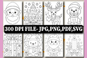 80 Merry Christmas Coloring Pages, an Illustration by shopcosm (Thumbnail 3 of 3)