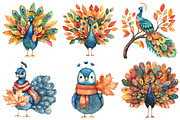 Cute Autumn Peacock Sublimation, an Illustration by CitraGraphics (Thumbnail 4 of 6)