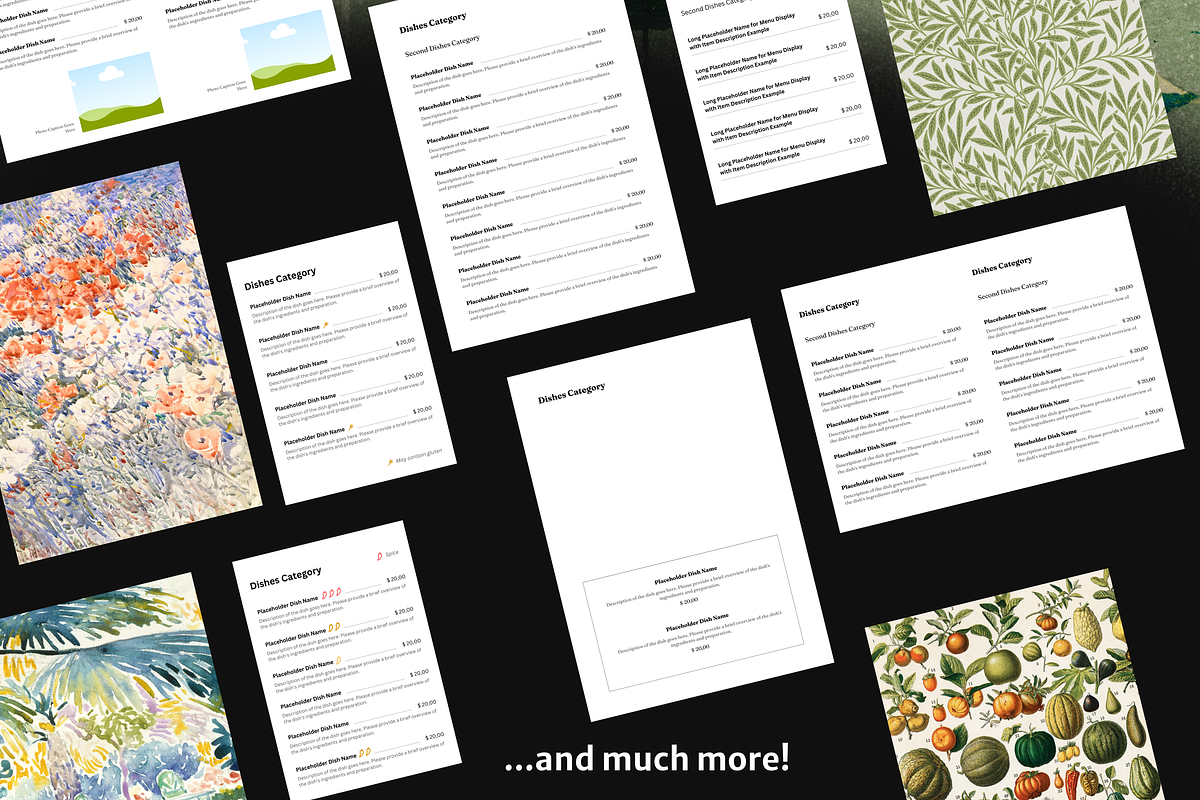 Healthy Menu Template, a Brochure Template by Cadu's lil Digital Bodega (Photo 5 of 5)