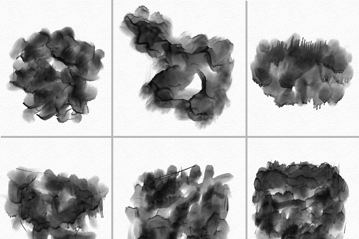 35 Hi-Res Water color PS Brush Set 6 preview 6