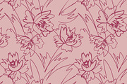 Blooming peony. 4 seamless patterns., a Pattern Graphic by GALAKAM (Thumbnail 4 of 6)
