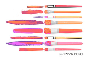 Colorful Paint Brushes Vol. 2