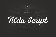 Tilda Script — stylish font family, a Script Font by Roman Polishchuk (Thumbnail 1 of 6)