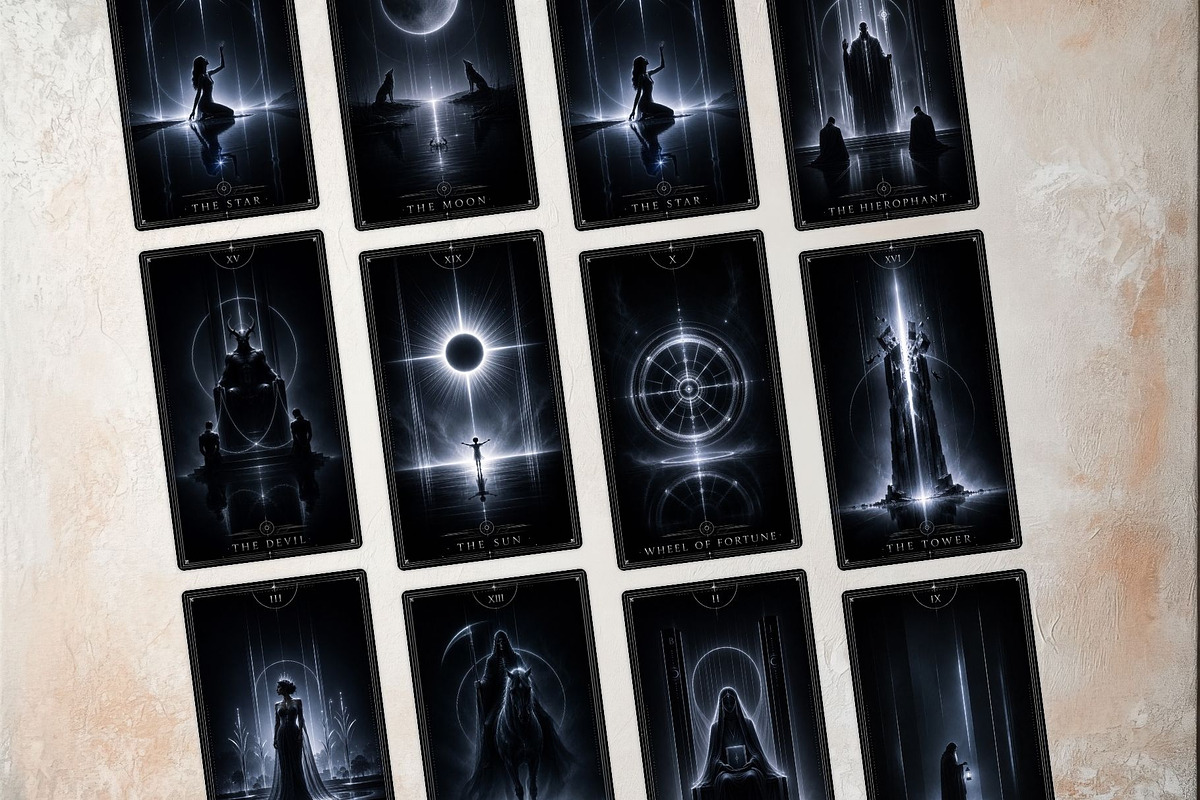 The Nocturne Arcana Dark Tarot cards, a Decorative Illustration by ThatsDesignArt (Photo 7 of 10)