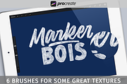 Marker Bois for Procreate App, a Brush Add-On by Studio FabianFischer (Thumbnail 1 of 7)