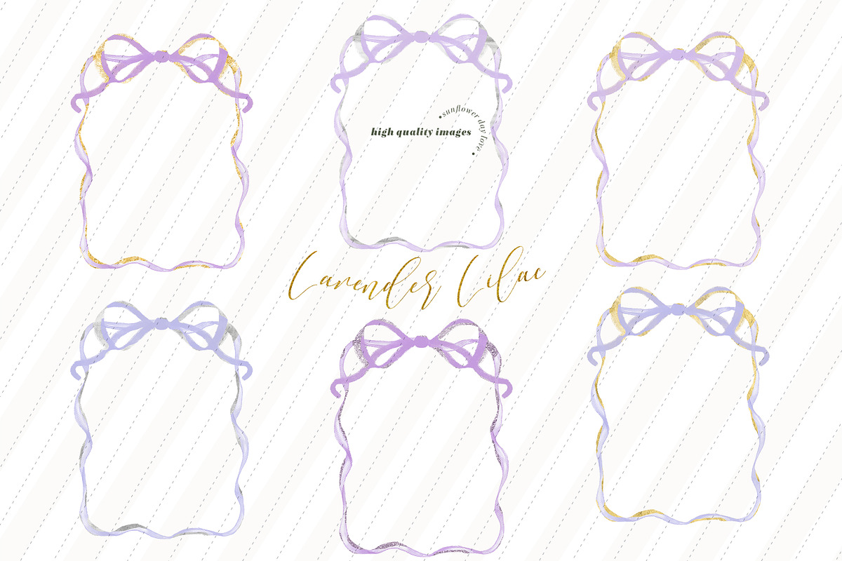 Whimsical Lavender Frames Clipart, an Illustration by Sunflower Day Love (Photo 1 of 4)