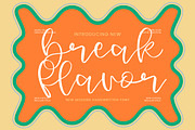 Break Flavor Modern Handwritten, a Script Font by Integritype Studio (Thumbnail 1 of 15)