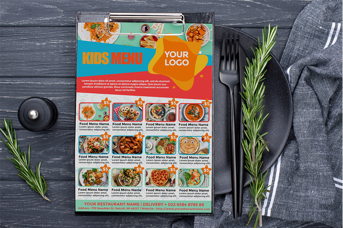 Restaurant Menu, a Flyer Template by imadeDesign (Photo 3 of 3)