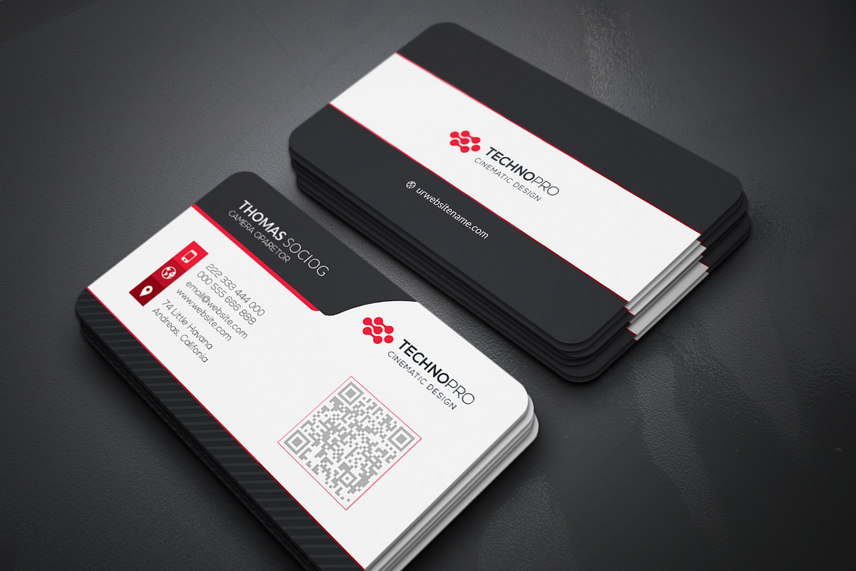 Tech Business Card, a Business Card Template by Genereux Art (Photo 1 of 4)