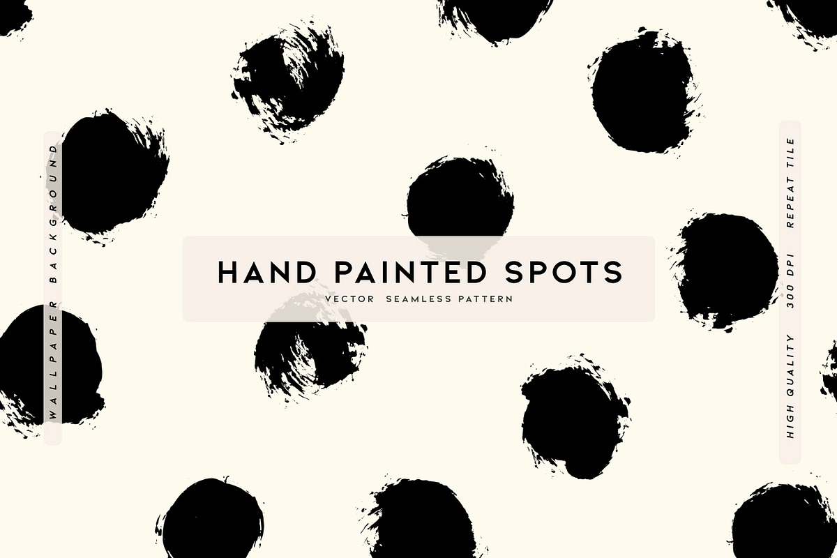 Hand Painted Spots, a Pattern Graphic by MalyskaStudio