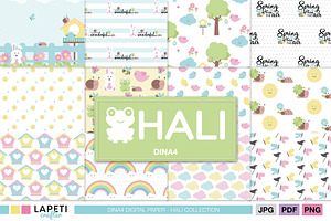 Spring Digital Paper Pack