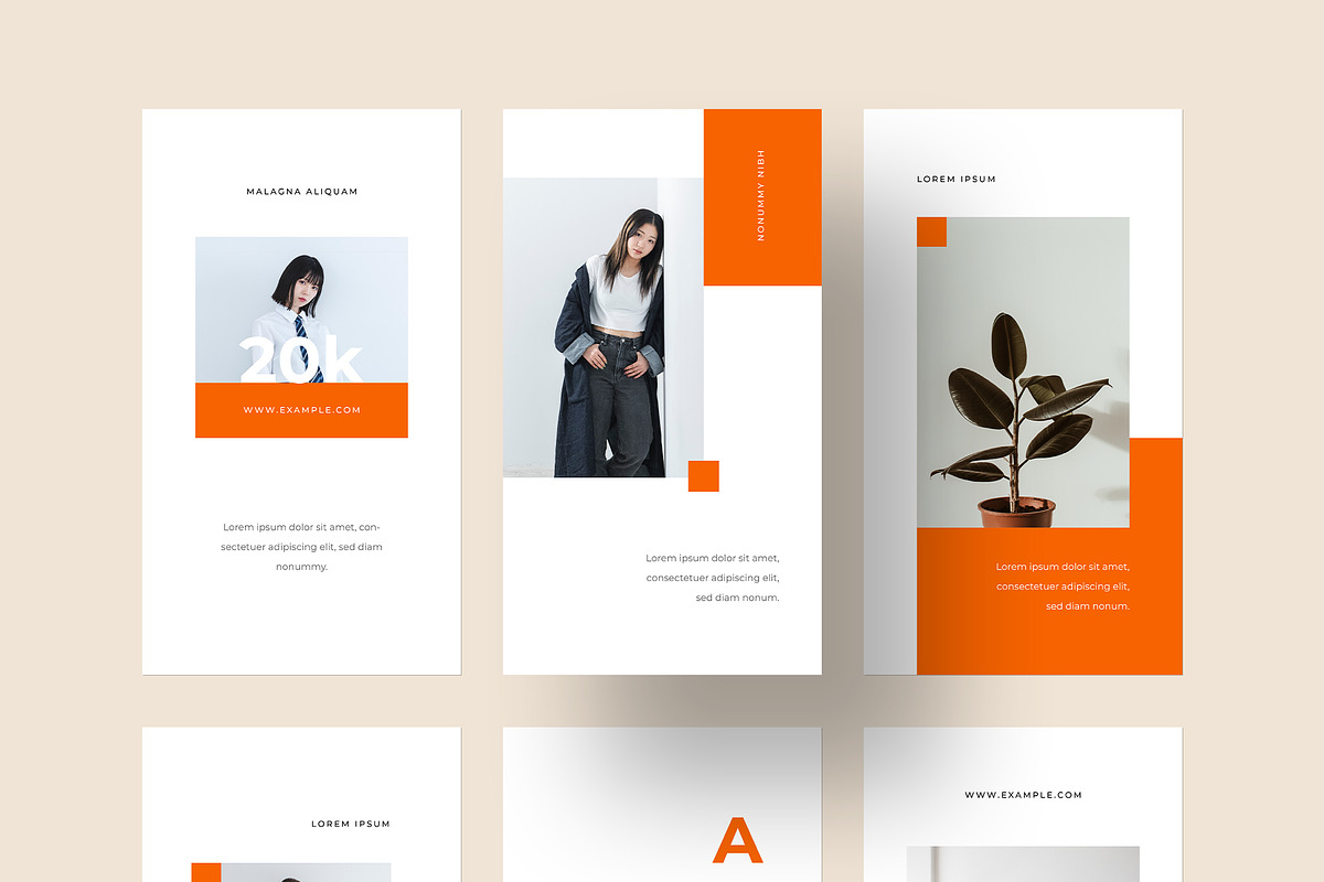 Minimalist Instagram Story Templates, a Social Media Template by Filip Studio (Photo 1 of 2)