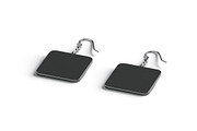 Black Square Earring Pair 3D Model, an Object 3D Model by rebrandy (Thumbnail 5 of 9)