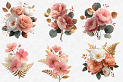 Blush Pink Wedding Floral Clipart, an Illustration by Designworld (Thumbnail 3 of 5)