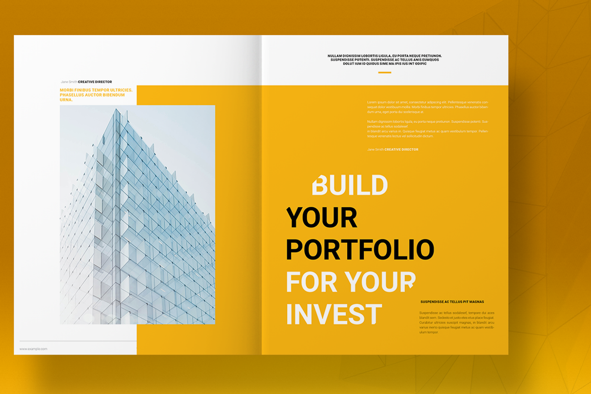 Yellow Business Brochure Template, a Brochure Template by Boris Cupac (Photo 4 of 7)