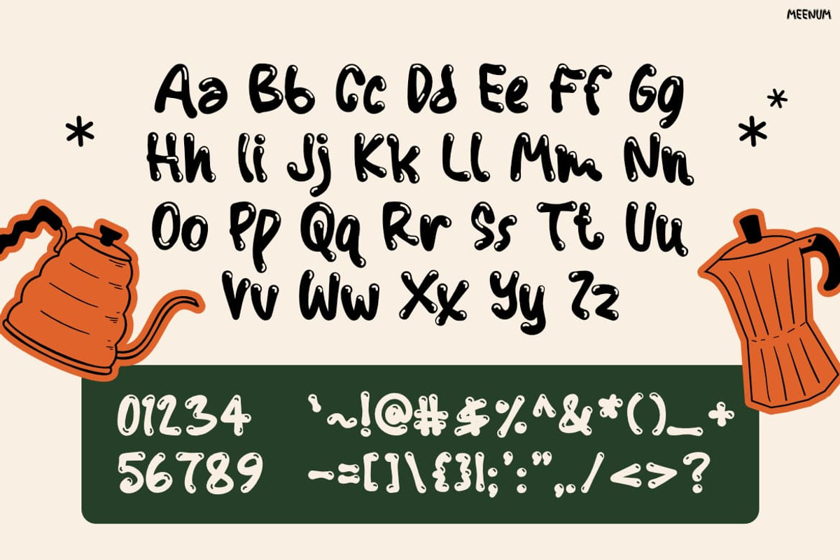 Meenum, a Sans Serif Font by Pinisi ART (Photo 2 of 10)