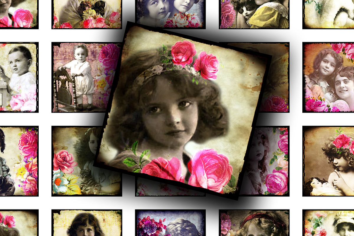 Collage Sheet - Kids and Roses, a Print Template by Kseniya-Omega (Photo 1 of 3)