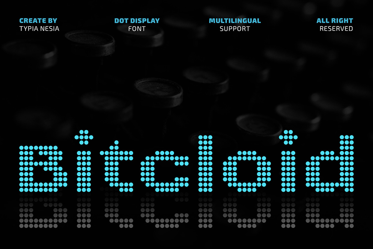 Bitcloid – Modern Futuristic Font, a Sans Serif Font by Typia Nesia (Photo 1 of 11)