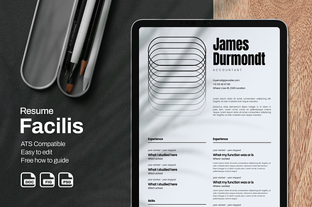 01 Resume CV Template | ATS Friendly